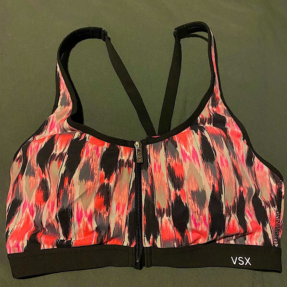 Pink and Black Victoria’s Secret Sports Bra